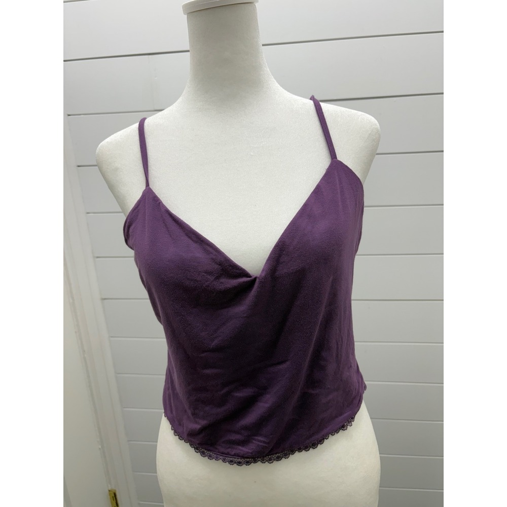 Victoria's Secret Plum Metallic Lace Camisole #Downtowngirl